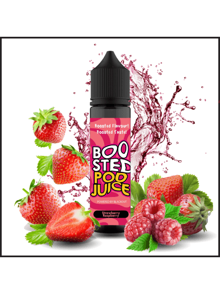 Blackout Boosted Pod Juice Strawberry Raspberry Flavorshot 60ml