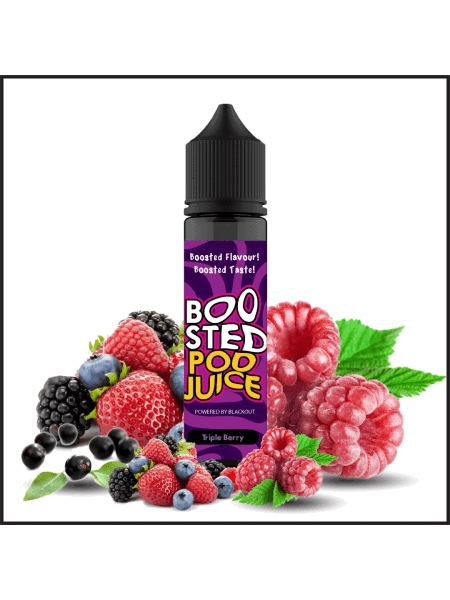 Blackout Boosted Pod Juice Triple Berry Flavorshot 60ml