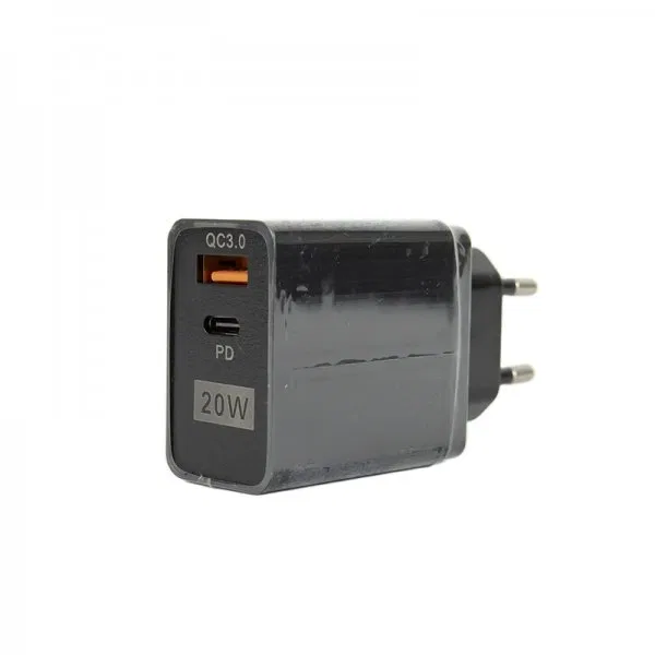 Μπριζάκι USB + USB C 20W Fast Charge 3.0 - BK383