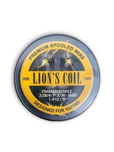 Lion's Premium Spooled Wire Framed Staple Ni80 1.41ohm 3m