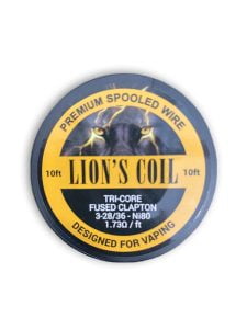 Lion's Premium Spooled Wire Tri-Core Fused Clapton 1.73ohm 3m
