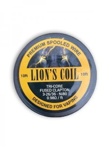 Lion's Premium Spooled Wire Tri-Core Fused Clapton 0.98ohm 3m