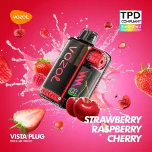 Vozol Vista Plug 20mg 2ml + 10ml  Strawberry Raspberry Cherry (10.000 puffs)
