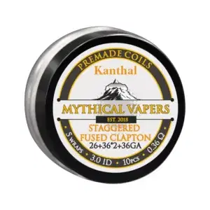 Mythical Vapers Staggered Fused Clapton Kanthal A1 ~ 0.36 ohm