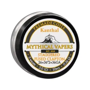 Mythical Vapers Staggered Fused Clapton Kanthal A1 ~ 0.36 ohm