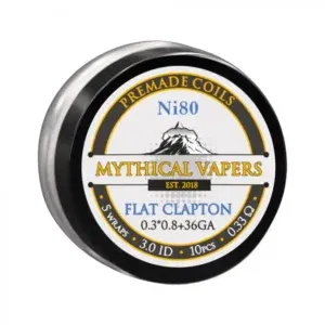 Mythical Vapers Flat Clapton Ni80 ~ 0.33 ohm