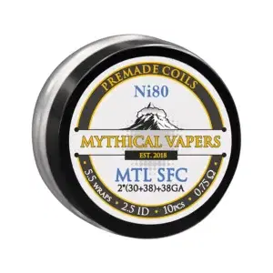 Mythical Vapers MTL Staggered Fused Clapton Ni80 ~ 0.75 ohm