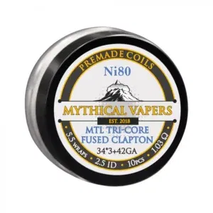 Mythical Vapers MTL Tri-core Fused Clapton Ni80 ~ 1.03 ohm