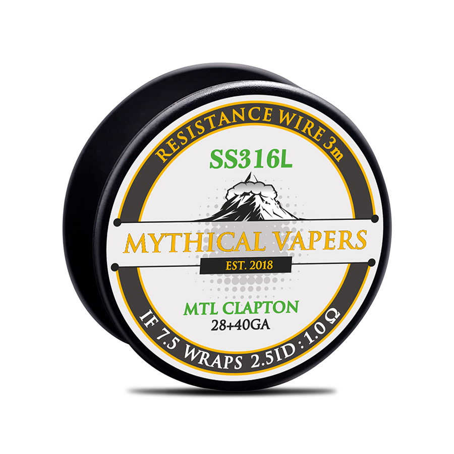Mythical Vapers Σύρμα MTL Clapton SS316L 28+40GA 3m