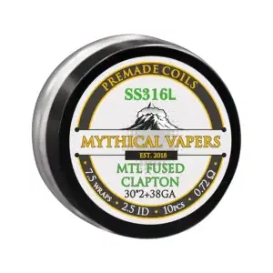 Mythical Vapers MTL Fused Clapton SS316 ~ 0.72 ohm