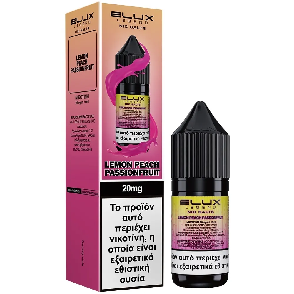 Elux Salt Lemon Peach Passion Fruit 20mg 10ml