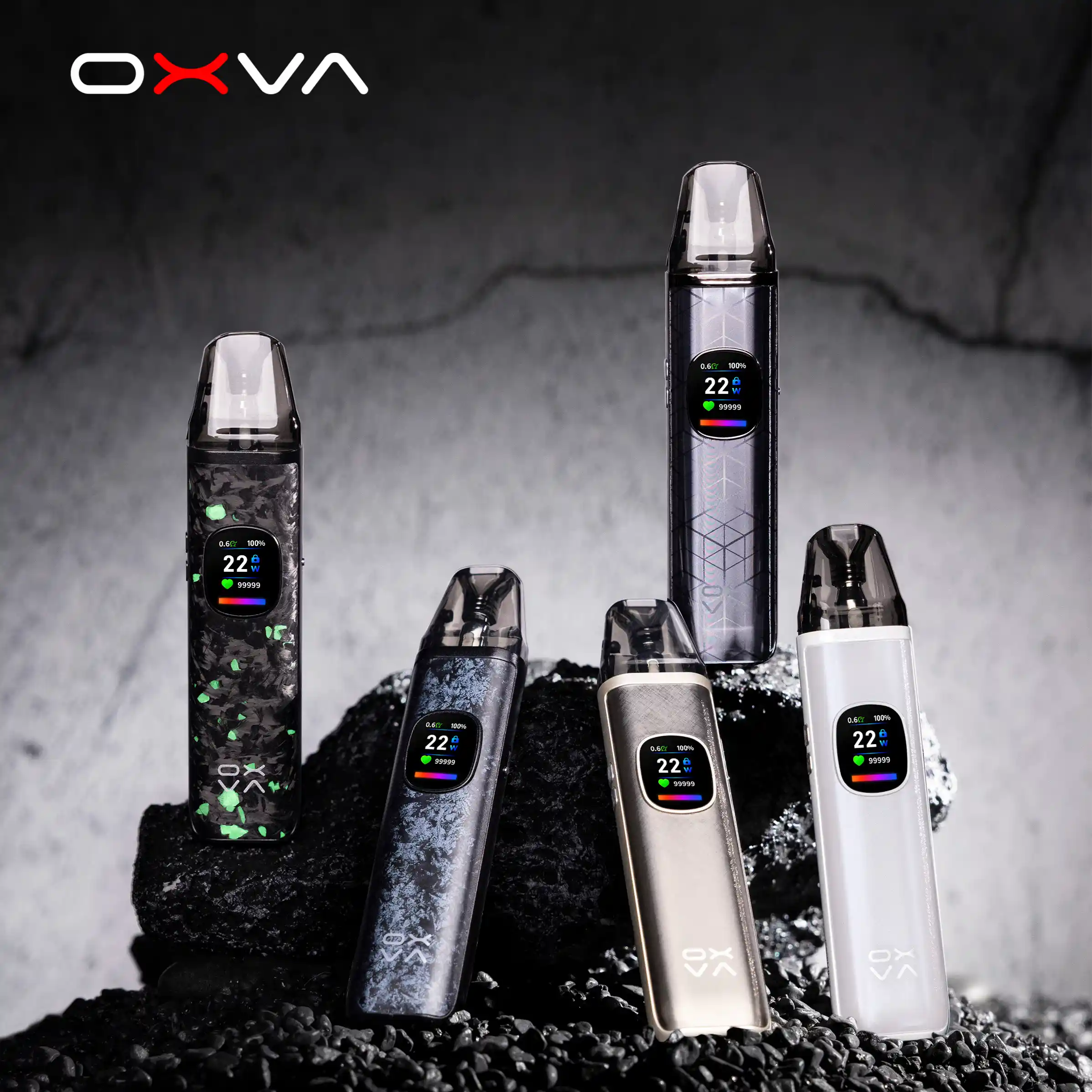 OXVA Xlim Pro 2 DNA Pod Kit 1300mAh 2ml whith backround all colors