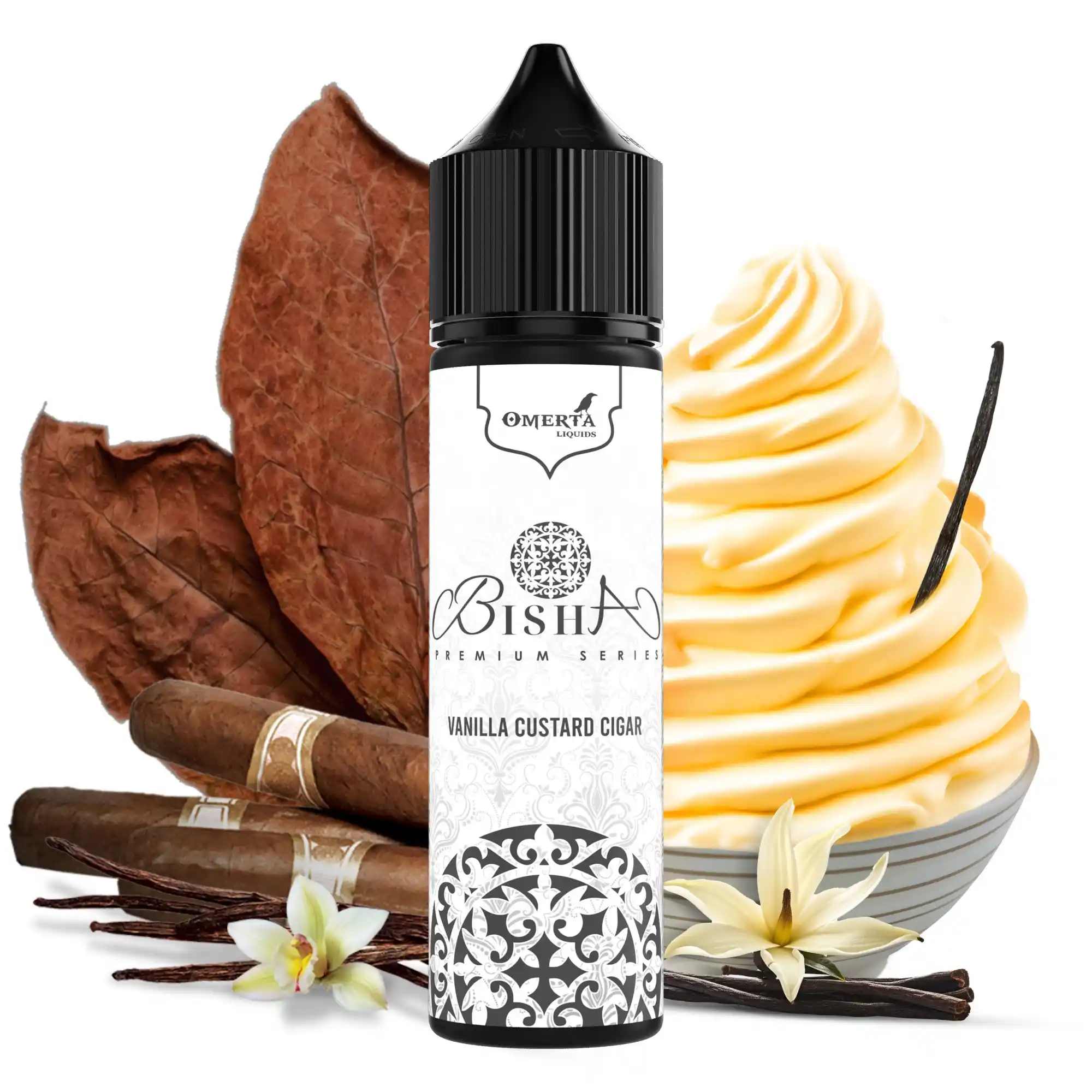 Bisha Premium Vanilla Custard Cigar 10ml/60ml