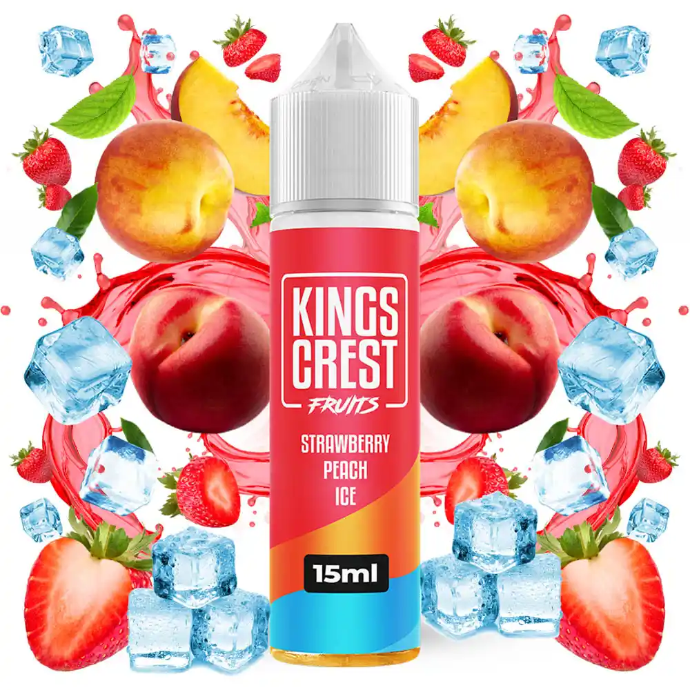 Kings Crest Fruits Ice Strawberry Peach 15ml/60ml