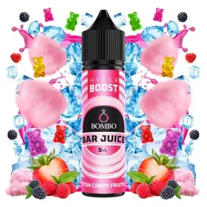 Bombo Bar Juice Hyper Boost Cotton Candy Fruits Ice 5ml / 60ml