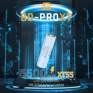 BD Vape Accu High-End BD-PRO XT55 21700 5500mAh 45A (1TEM)