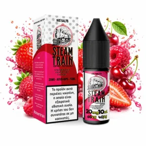 Steam Train Disposable Edition Strawberry Raspberry Cherry Nic Salt 20mg 10ml