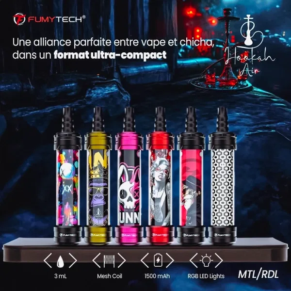 Fumytech Portable E-Shisha Hookah Air Mini 3ml 1500mAh